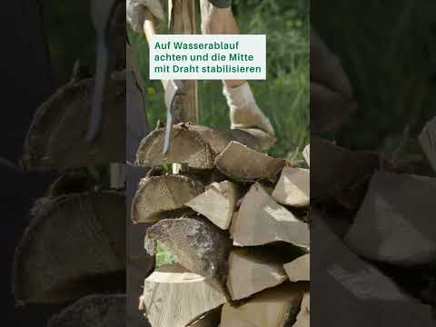 Brennholz richtig stapeln 🔥 So sparst du Arbeit & Chaos