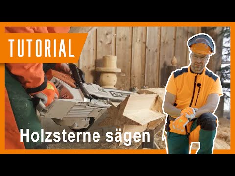 Holzsterne selber machen mit der Motorsäge | #DIY | Anleitung & Tipps