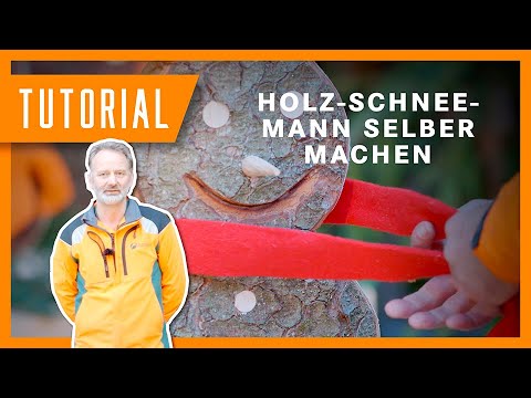 Holz-Schneemann schnitzen mit der Motorsäge | DIY-Weihnachtsspecial der Bayerischen Staatsforsten ☃️