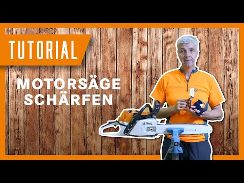 Motorsägenkette | Motorsäge schärfen | Tutorial der Bayerischen Staatsforsten