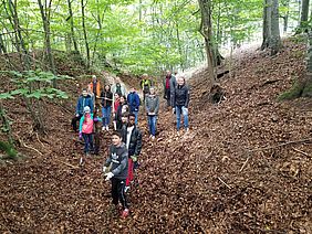 Schüler Mittelschule Mindelheim erhalten Bodendenkmal Burgstall Forstbetrieb Ottobeuren