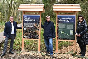 Naturwald Bayern - Ausweisung durch Ministerpräsident MArkus Söder, Forstministerin Kaniber und BaySF-Vorstandsvorsitzenden Martin Neumeyer