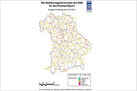 Karte Waldbrandgefahr