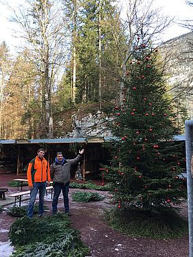 Berchtesgaden Sozialtherapeutisches Zentrum Hallthurm Christbaum Spende