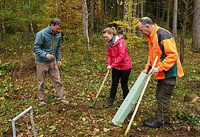 Bayerische Staatsforsten Forstbetrieb Heigenbrücken Klimawald Staatsministerin Gerlach