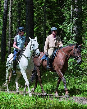 Reiten im Wald