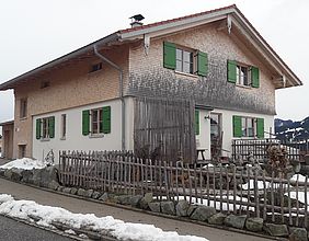 Werkstoff Holz, Holzschindel, Holzfassade