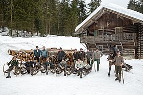 Holzschlitten Tradition