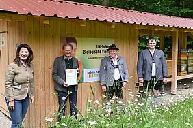 Forstministerin Michaela Kaniber Der Wald blüht auf Auszeichnung Bayerische Staatsforsten Forstbetrieb Oberammergau
