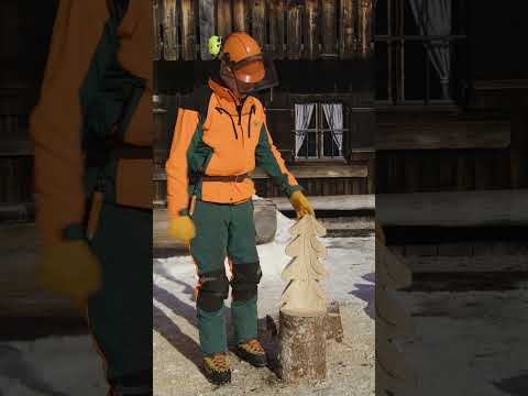 Deko-Baum nur mit Motorsäge! 🌲 DIY-Holzdeko Tutorial | Ab Sonntag 17 Uhr ! #motorsäge