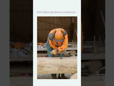 POV: Der Bohrer ist zu klein 😂