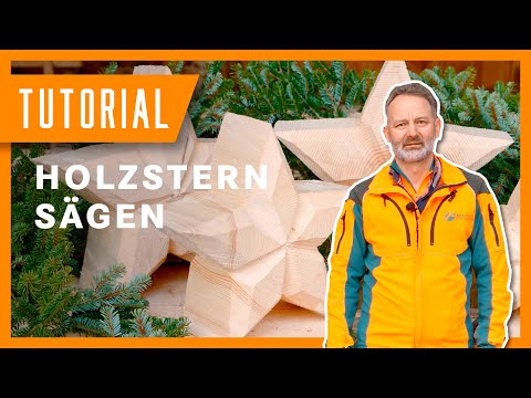 DIY Holz-Stern mit der Motorsäge schnitzen | Weihnachtsdeko selber machen | BaySF