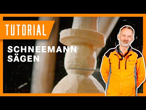 Schneemann mit der Motorsäge herstellen | Weihnachts-Tutorial der Bayerischen Staatsforsten | DIY