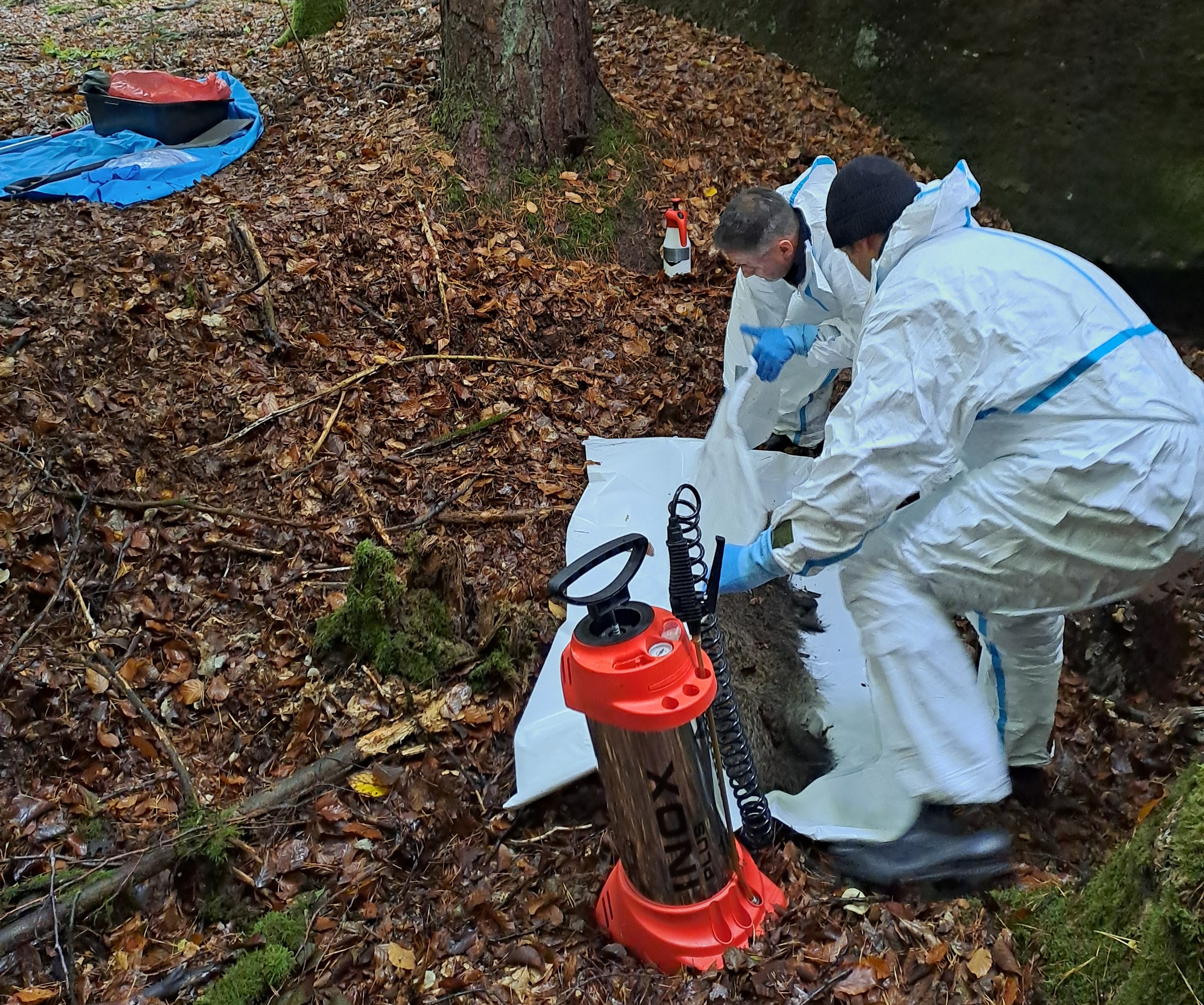 ASP-Bergeübung im Forstbetrieb Nürnberg