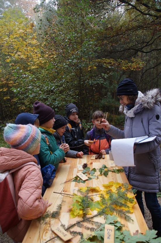 Kinder am Waldtag