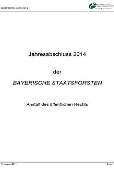 Jahresabschluss 2014