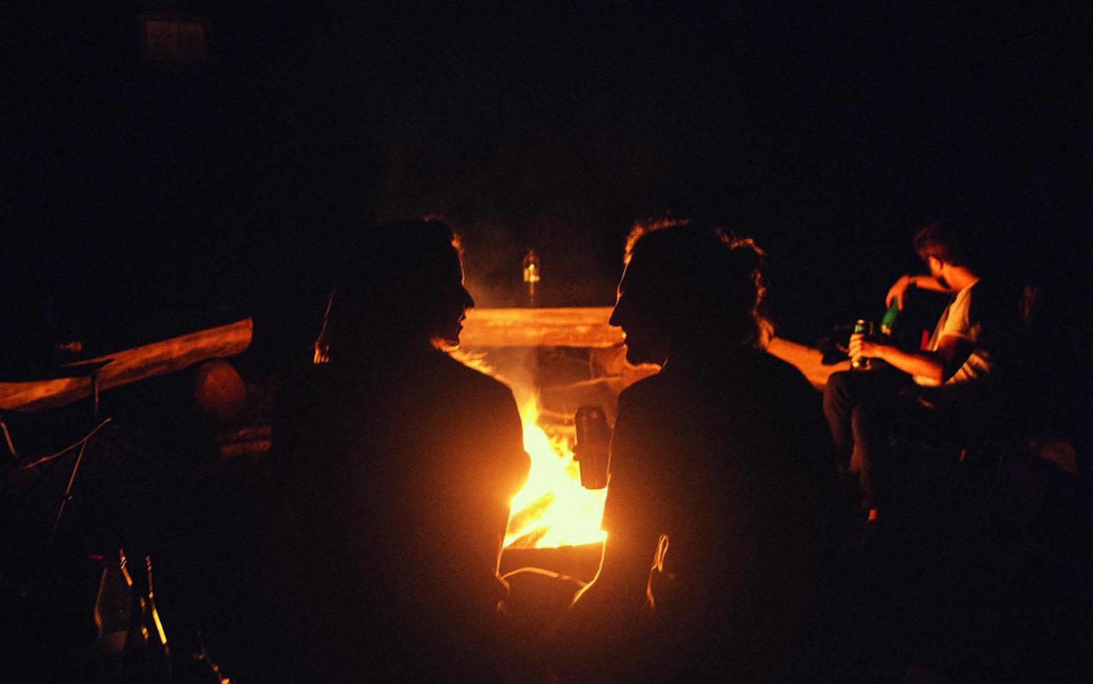 Lagerfeuer am Zeltplatz