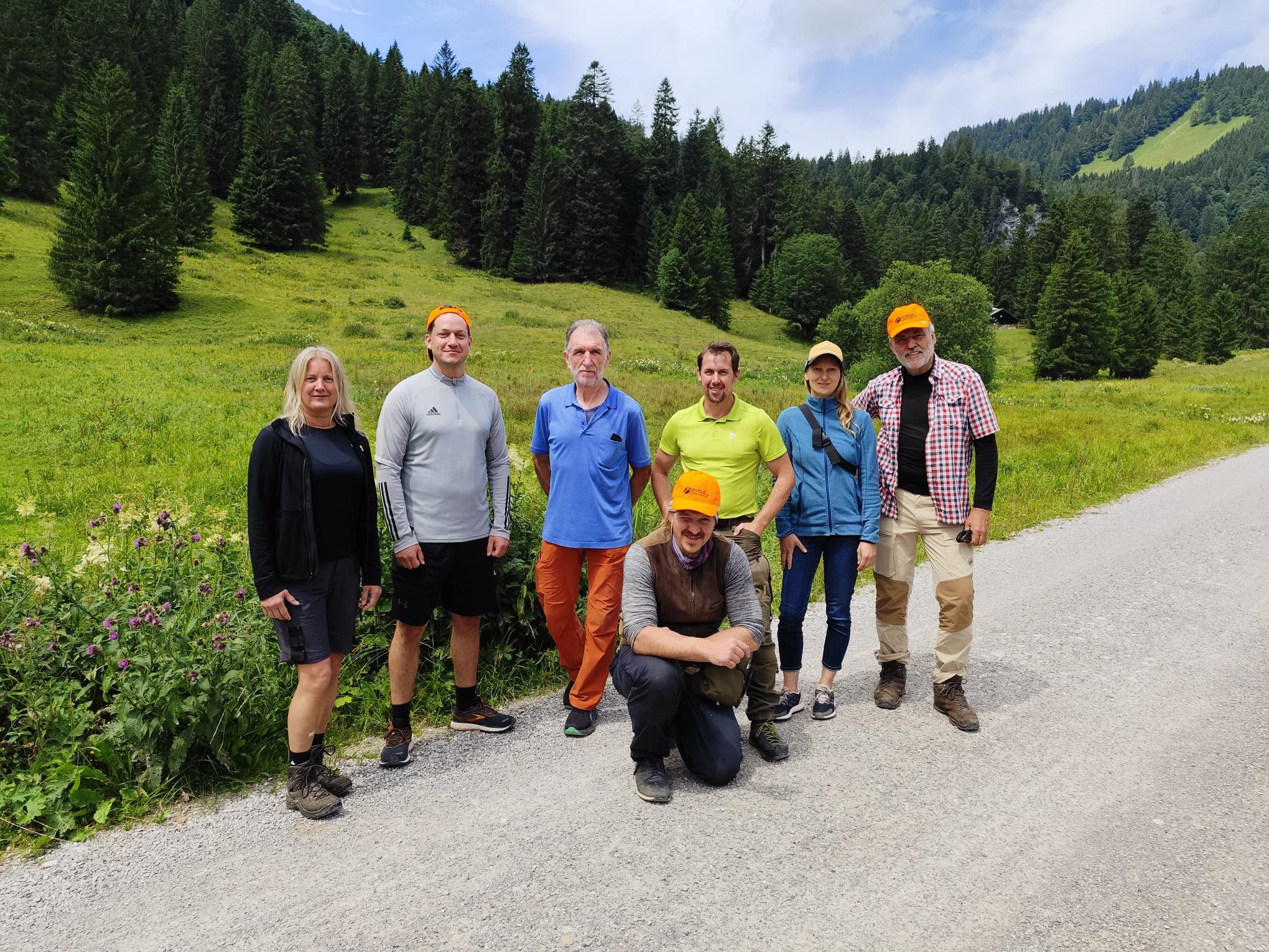 Gruppenbild DAV bei Aktion Schutzwald