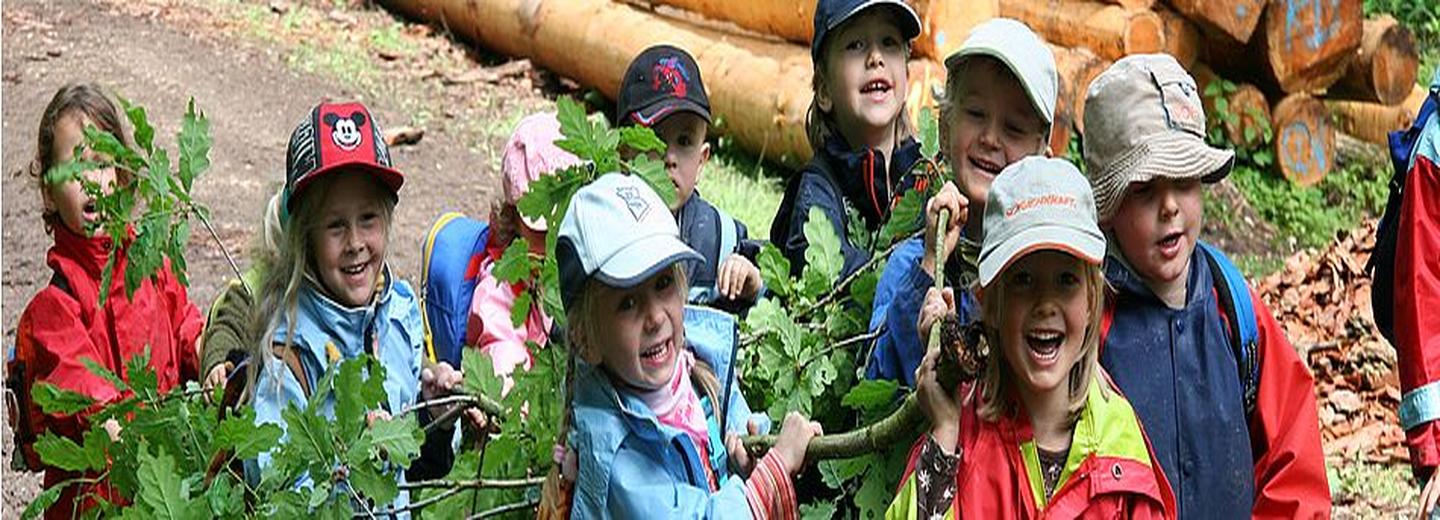 Kinder im Wald