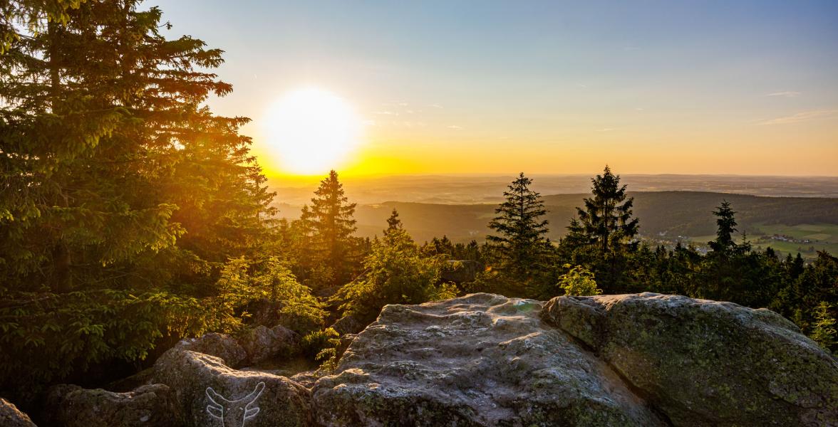 Sonnenuntergang am Ochsenkopf