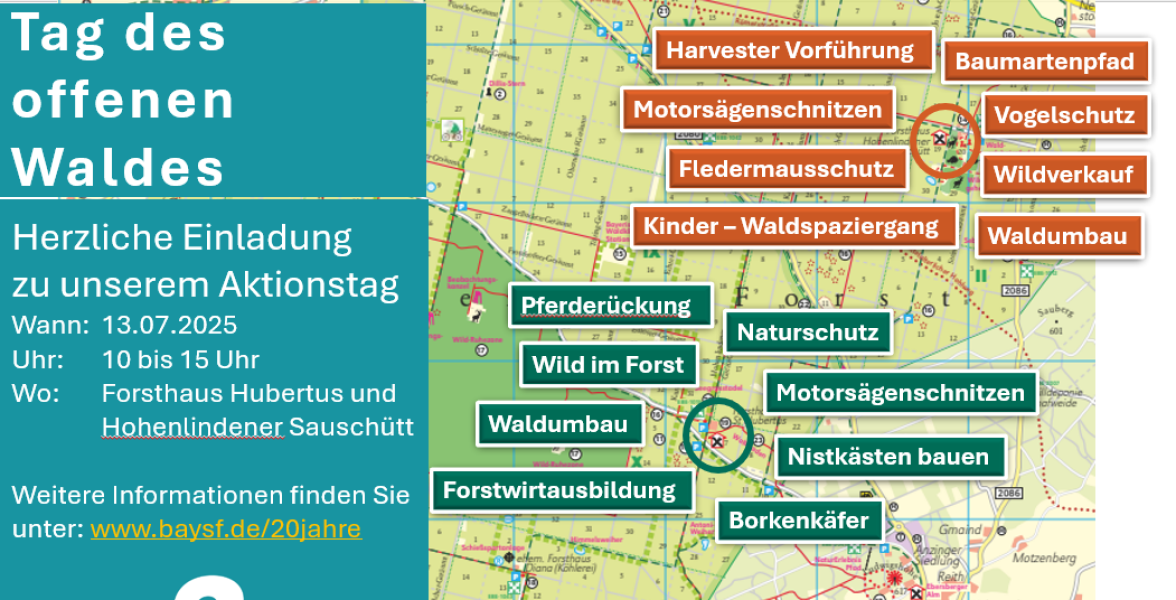 Flyer Tag des offenen Waldes Wasserburg