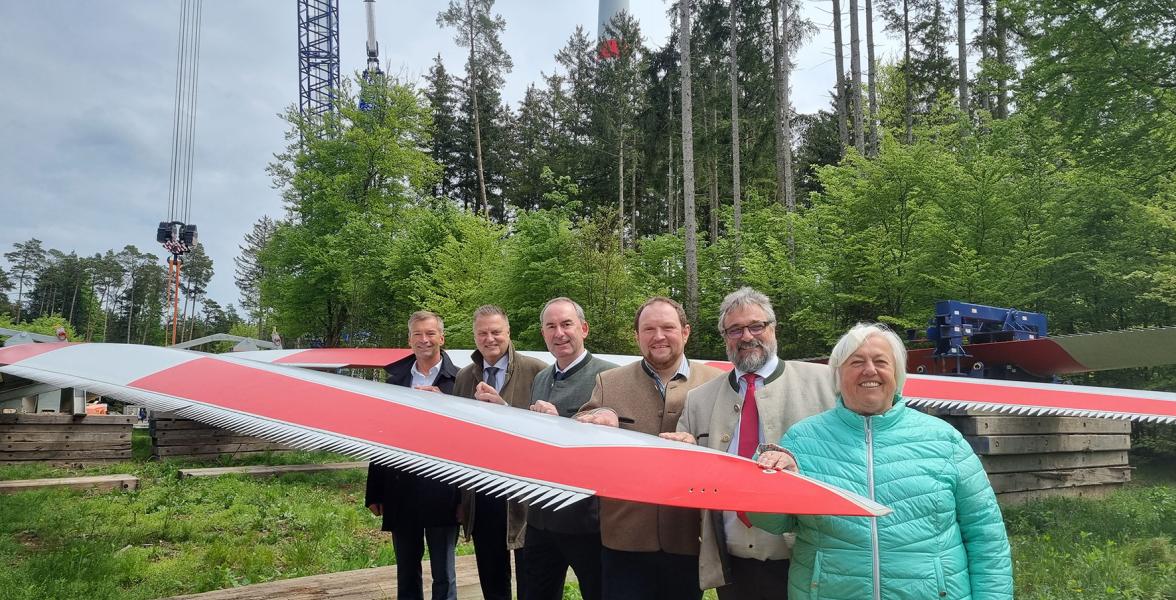 Start im Windpark Hofoldinger Forst.