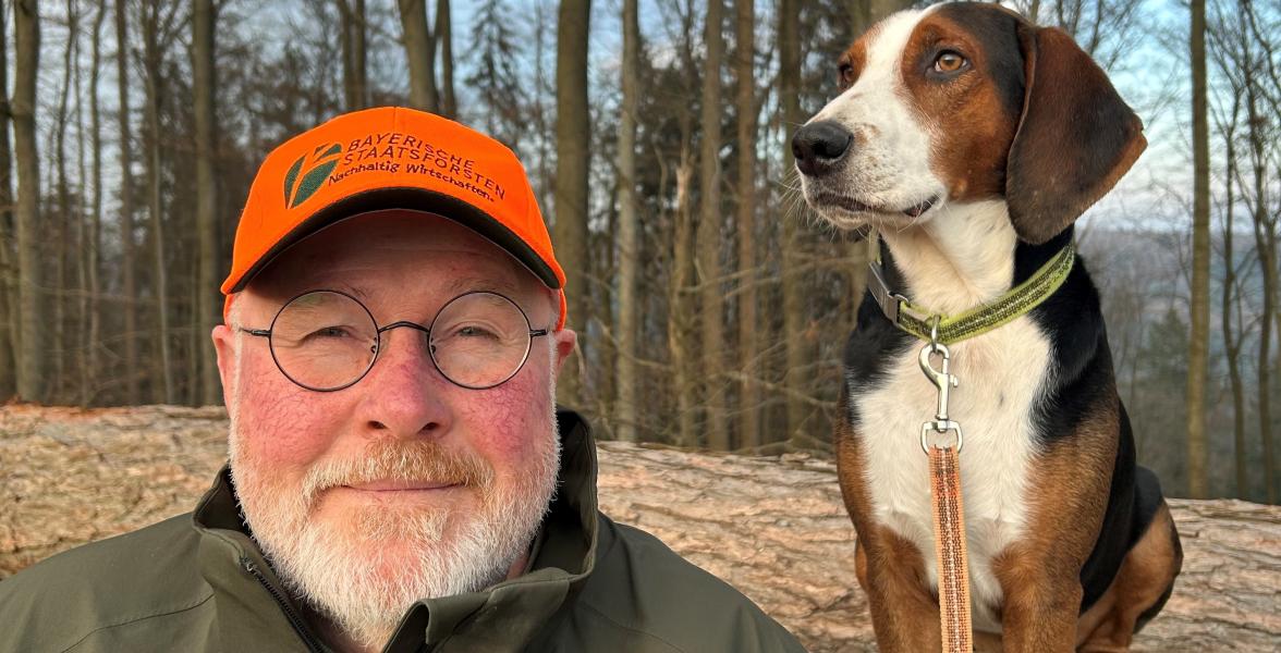 Jago und unser Revierleiter Manfred Parr sind ein gutes Team