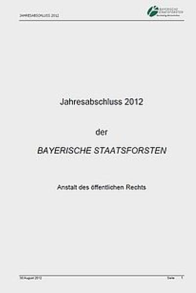 Jahresabschluss 2012